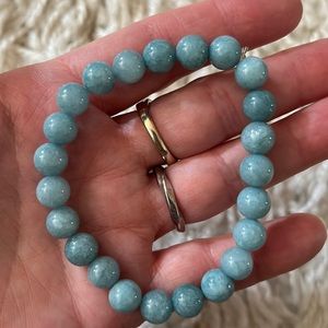 3/$25 Blue Bead Elastic Bracelet